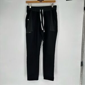 Figs Black Manari Slim Leg Scrub Pants Sz XS